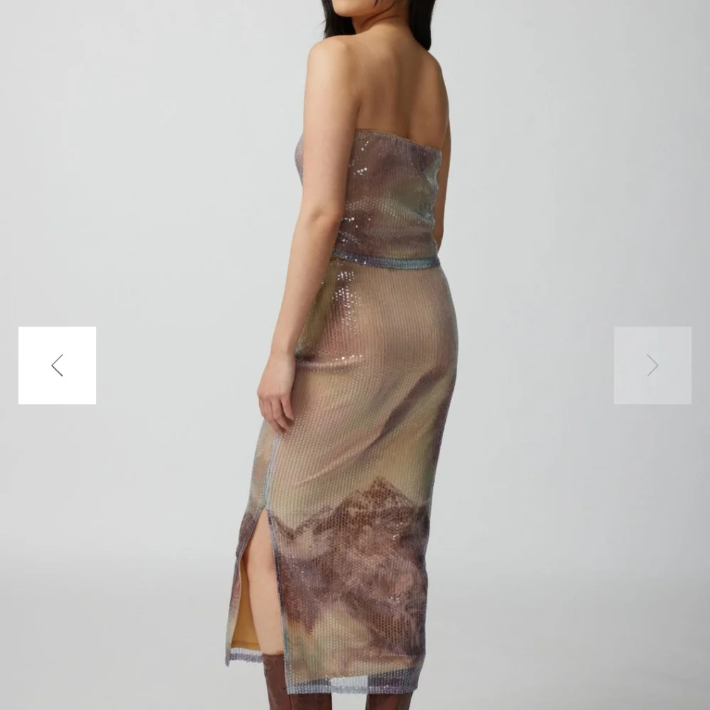 Urban outfitters sequin long skirt medium, new - Picture 4 of 6